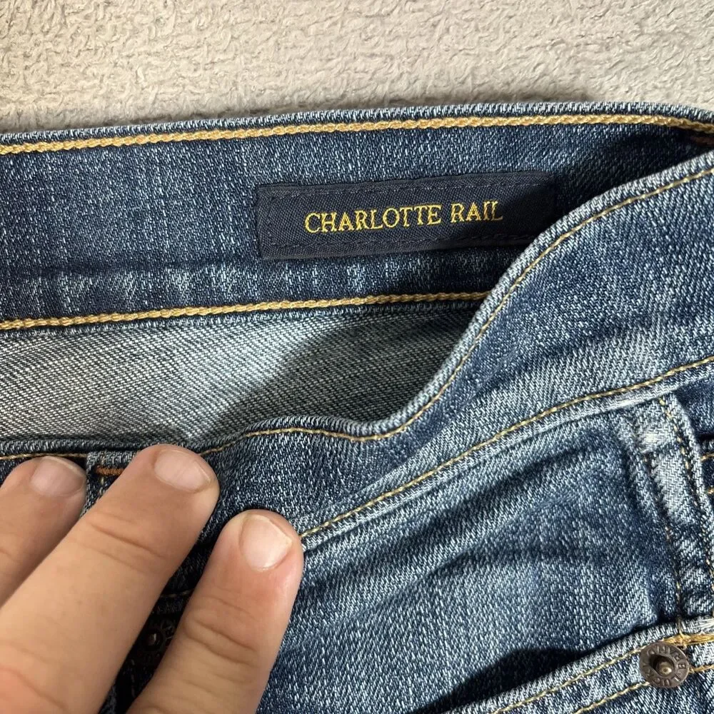 Lucky Brand Jeans Women’s Size 6/28 Charlotte Rail Mid Rise Skinny Blue Denim‎